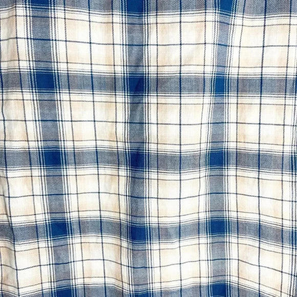 Paige Blue & Pink Plaid Button Down Long Sleeve Shirt Women's Size Small - Picture 4 of 7